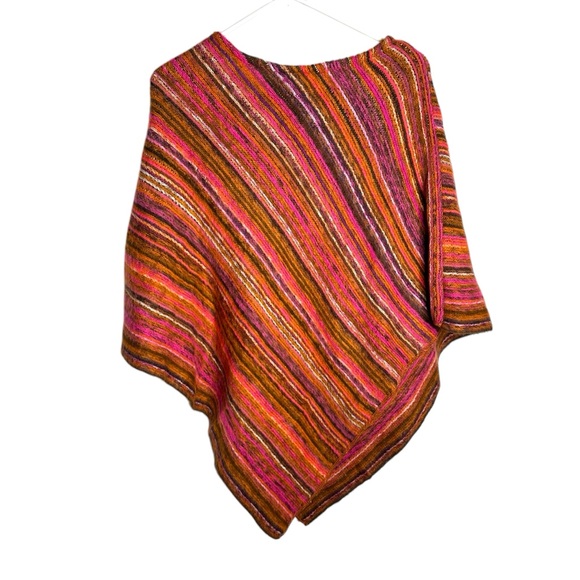Coco + Carmen Sweaters - Coco + Carmen Colorful Knit Poncho